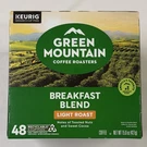 Green Mountain Breakfast Blend Light Roast K-cup Pods For Keurig 48 Pack 15OZ. Fixed Price $25.96.