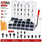 420PCS Car Bumper Retainer Clips Kit Body Push Pin Rivet Fastener. Fixed Price $12.99.