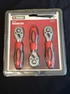 Jobsmart 1016112 3-PIECE Ratchet Set 1/4 3/8 1/2 Drive Tractor Supply Co Nos. Fixed Price $18.00.