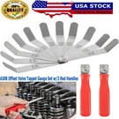 A308 Offset Valve Tappet 11-BLADE 0.004" 0.014" Feeler Gauge 2 Red Handles. Fixed Price $18.90.