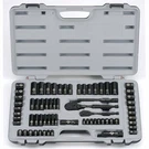 Stanley 92-824 69 Pc Socket Set Black Chrome Laser Etched 1/4", 3/8" Drives Sae. Fixed Price $106.19.