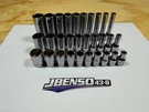 Snap-on Tools New 30PC 1/4" Drive Sae 6PT Shallow, Semi & Deep Chrome Socket Set. Fixed Price $519.95.