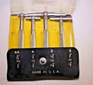 General S-98-4 Auto Centering Telescoping Gauge Set Made Usa 5/16"-1 1/4". Fixed Price $40.00.
