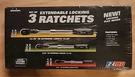 Ez Red MR482FL 3 Piece Locking Flex Head/extendable Ratchet Set. Fixed Price $125.00.