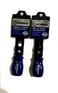 Kobalt Stubby 1.5" Screwdriver Set Magnetic Tip, Flat Head 1/4" Phillips #2. Fixed Price $9.99.