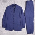 Calvin Klein Suit Mens 40R 34X28 100% Wool Jacket Slacks Set Piece Check. Fixed Price $99.98.